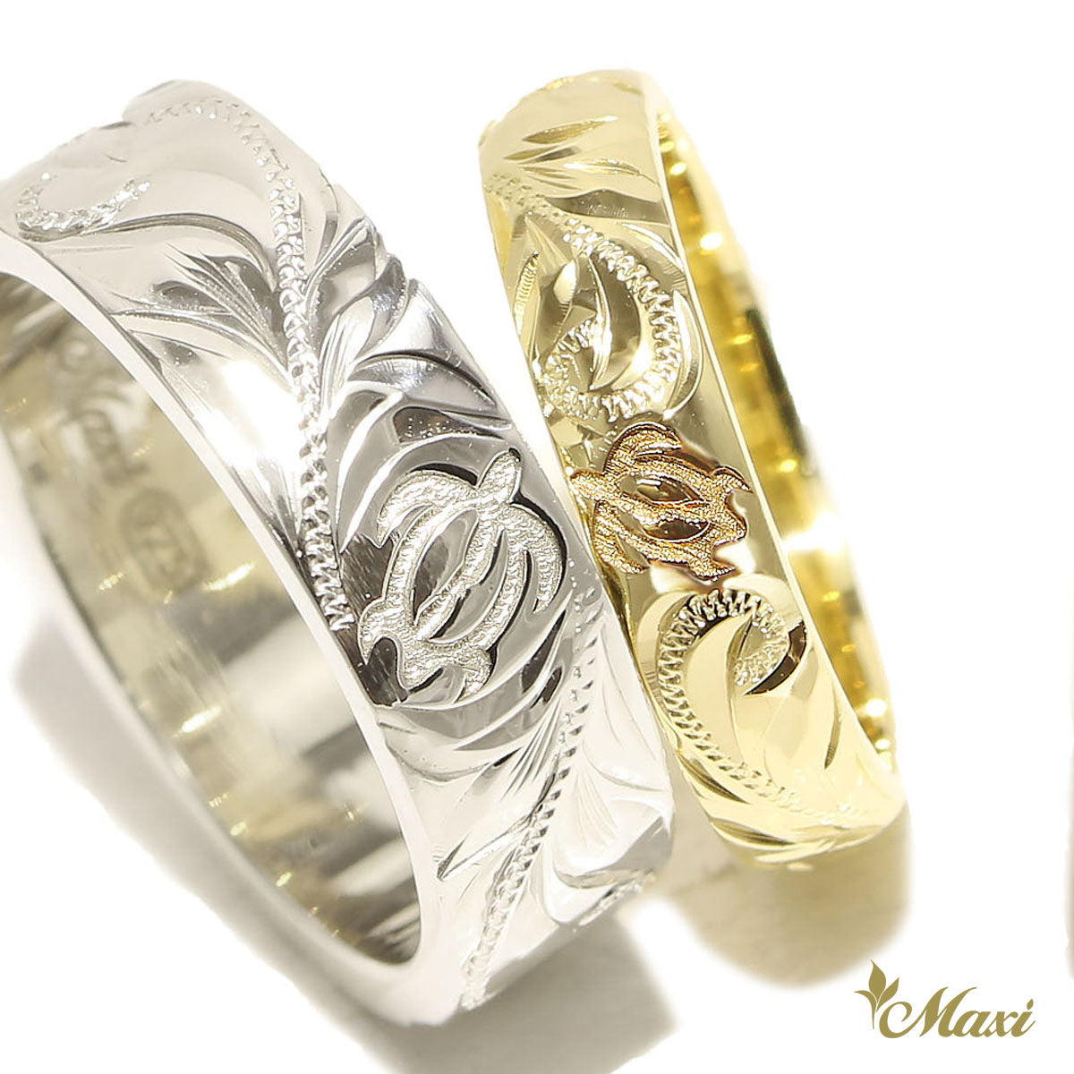 Honu Turtle Couple Rings