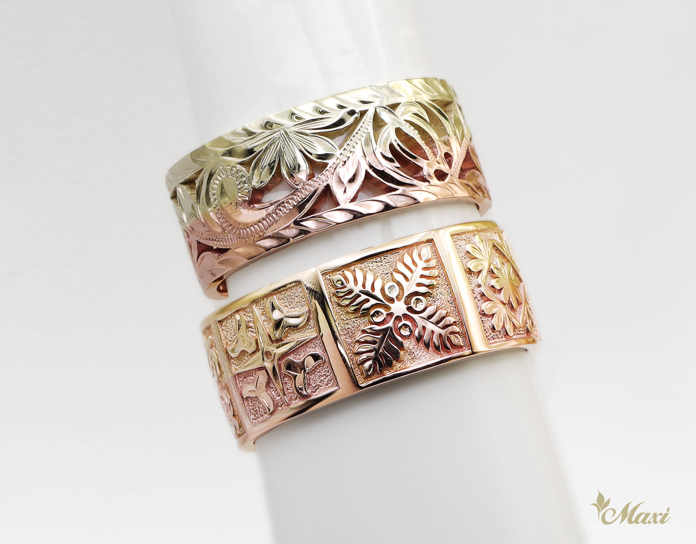 Honu&Naupaka Cut-Work Ring [14K/18K Gold]