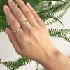 3mm Kohola Whale Tail Ring-Hawaiian Maile Pattern-Cutout-Two tone [14K Gold]