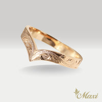 3mm Kohola Whale Tail Ring [14K/18K Gold]