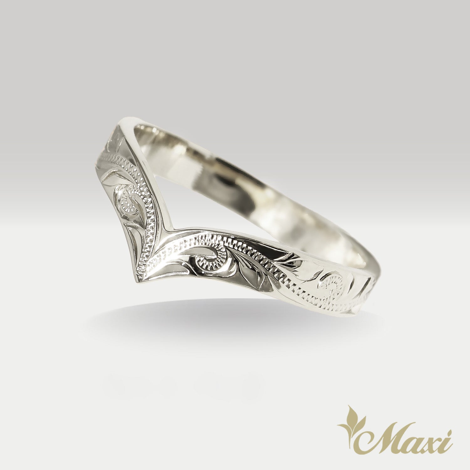 3mm Kohola Whale Tail Ring [14K/18K Gold]