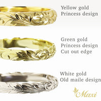 3mm Custom Hawaiian Ring [14K/18K Gold/Platinum]