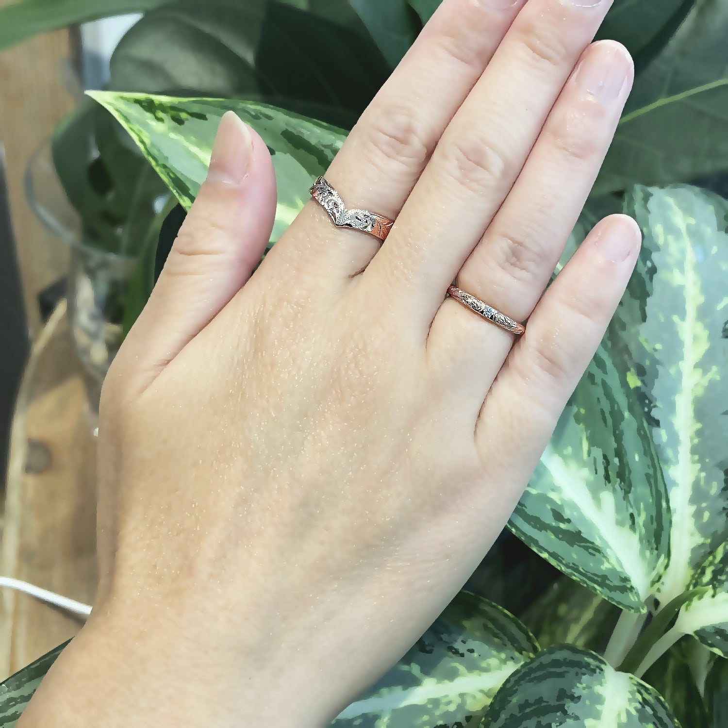 4mm Kohola Whale Tail Ring [14K/18K Gold]