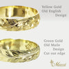 5mm Custom Hawaiian Ring [14K/18K Gold/Platinum]