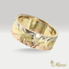 6mm Cutout Edge Rainbow Ring [14K Gold]