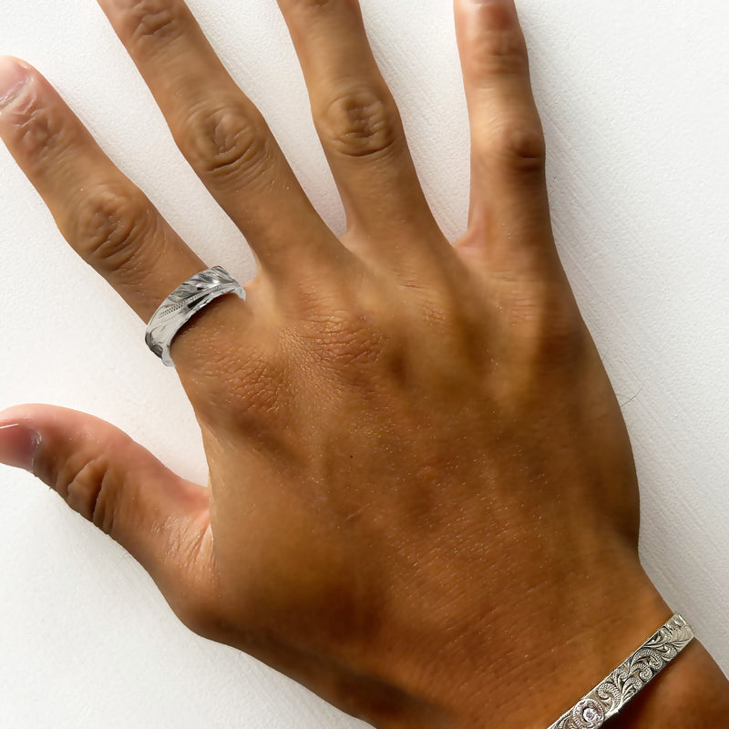 Hawaiian Maile Leaf Ring [Silver 925]