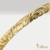 [14K Gold] 6mm Open Bangle Bracelet/ Barrel *Made-to-order*TRDSP