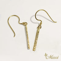 Bar Pierced Earring_Small_2mm [14K/18K Gold]