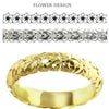 Flower Design Ring 4mm