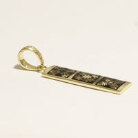 Hawaiian Quilt Pendant-Honu,Naupaka,Kukui [14K/18K Gold]
