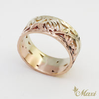Honu&Naupaka Cut-Work Ring [14K/18K Gold]