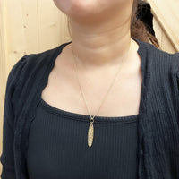 Surfboard Cut Out Work Pendant [14K Gold]