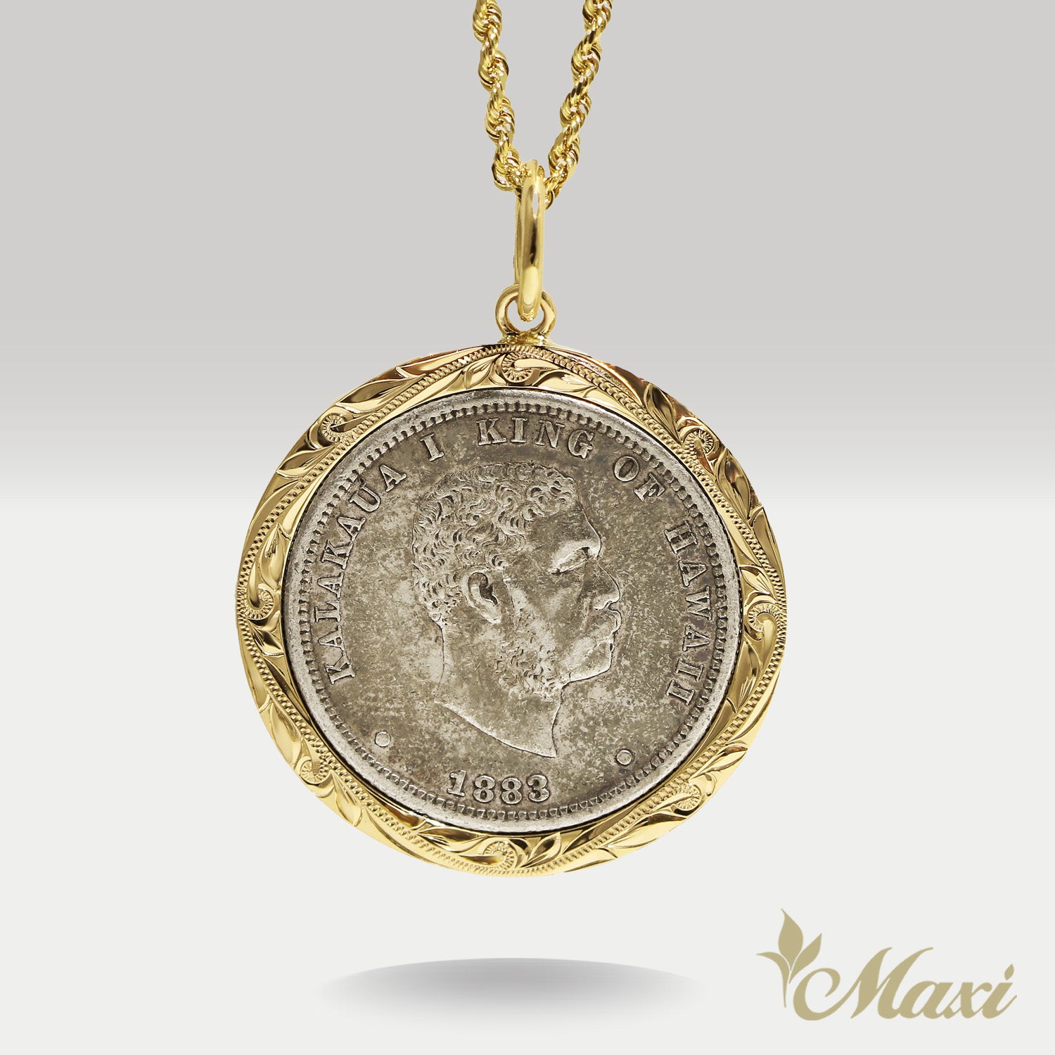 King Kalakaua Coin Pendant Large [14K/18K Gold]