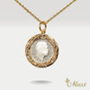 King Kalakaua Replica Coin Pendant Small 18mm [14K Gold]
