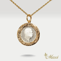 King Kalakaua Replica Coin Pendant Small 18mm [14K Gold]