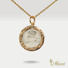 Queen Liliuokalani Replica Coin Pendant Small [14K Gold]