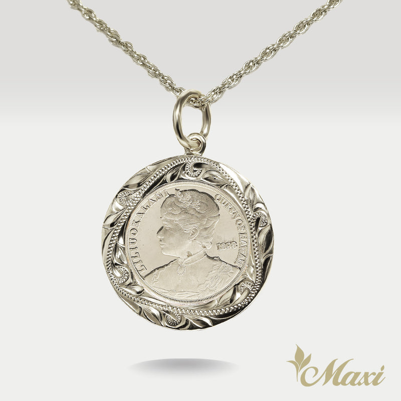 Queen Liliuokalani Replica Coin Pendant [14K Gold]