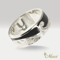 [Silver 925] Enamel Wave Ring Small 8mm (R0298) 