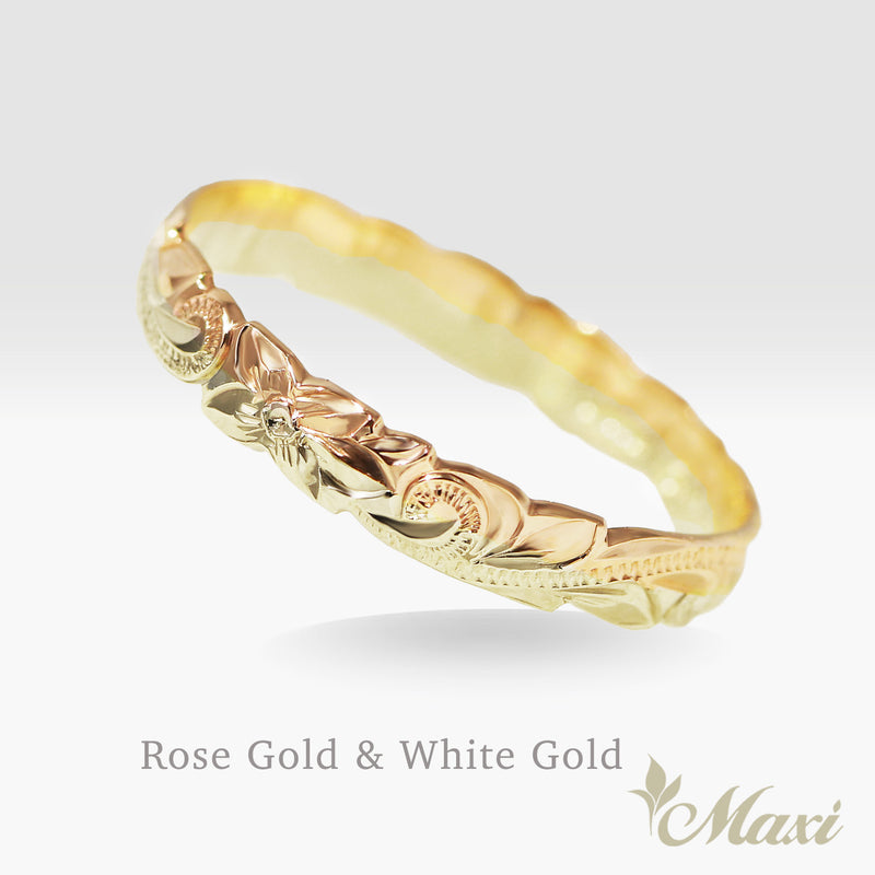 2.5mm Rainbow Pinky Ring_0.5mm thick [14K Gold]