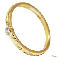 [14K/18K Gold] 0.06ct Diamond 2mm Ring (R0812)*Made to Order*
