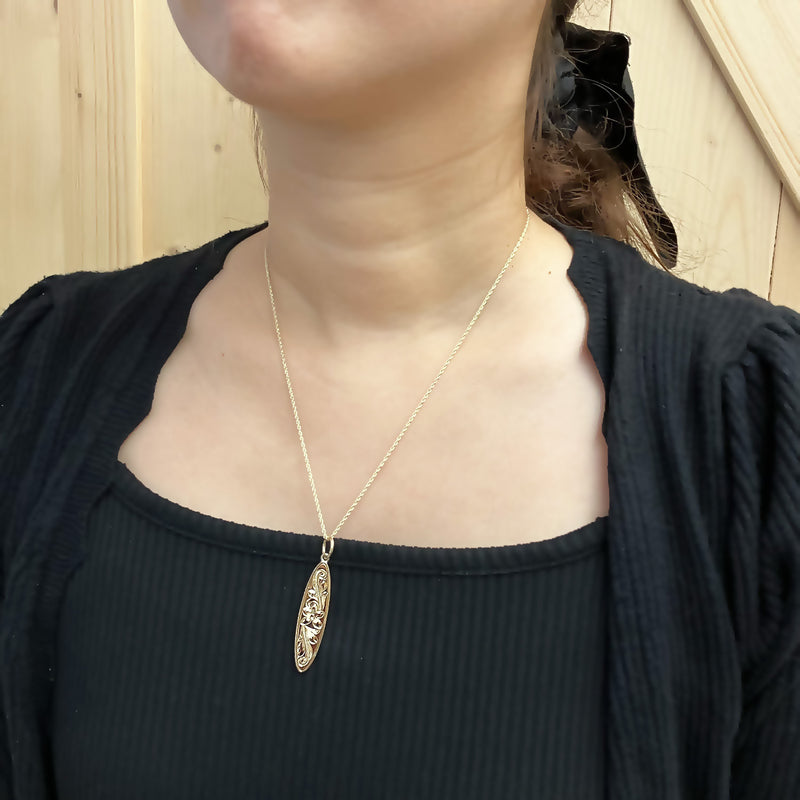 Surfboard Pendant Large [14K/18K Gold]