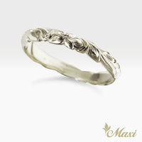 3mm Barrel-Shaped Hawaiian Ring_Cutout Edge [14K/18K Gold/Platinum]