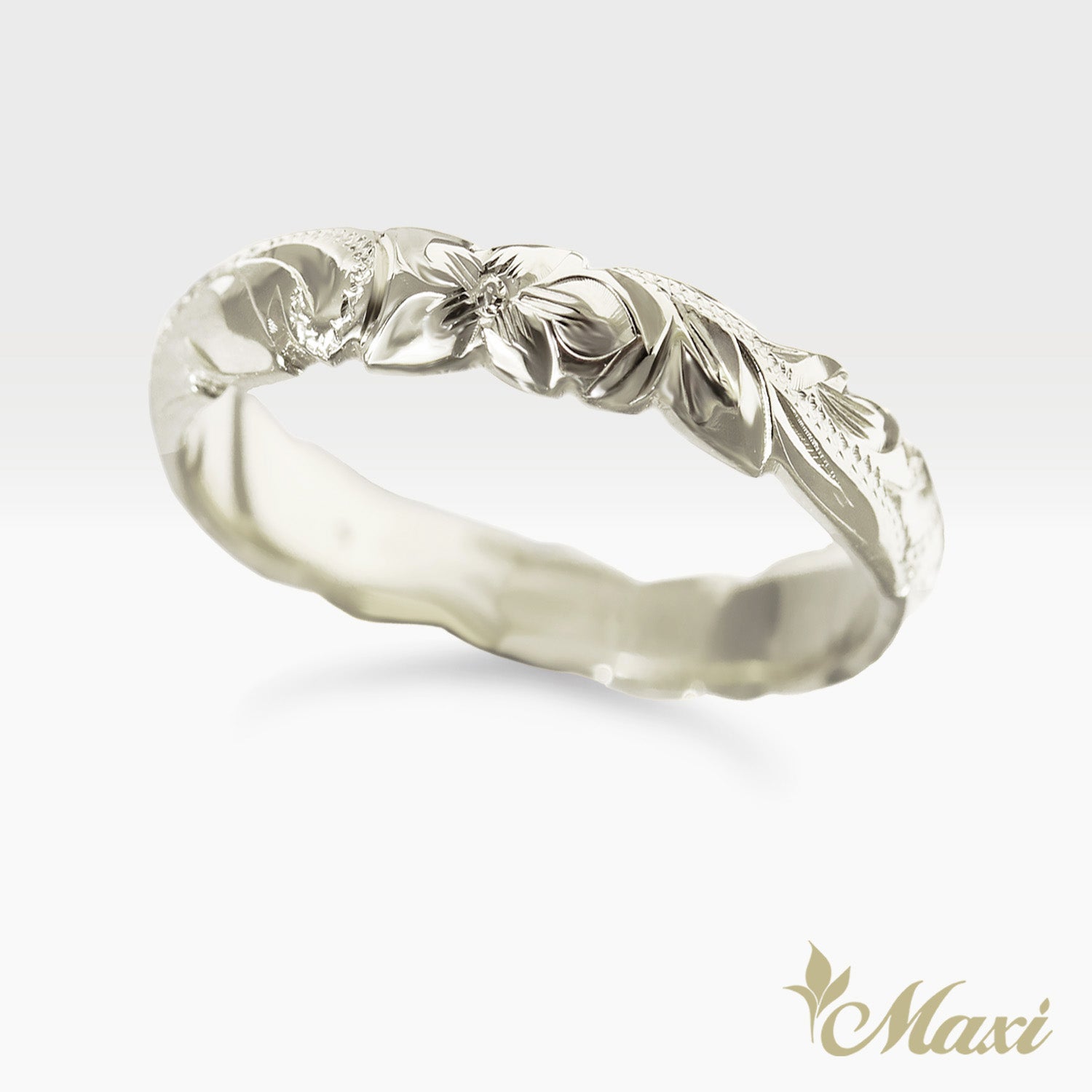 4mm Barrel-Shaped Hawaiian Ring_Cutout Edge [Silver 925]