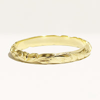3mm Barrel-Shaped Hawaiian Ring_Cutout Edge [14K/18K Gold/Platinum]