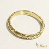 2.5mm Barrel-Shaped Hawaiian Ring_Cut Out Edge [14K/18K Gold/Platinum]