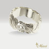 8mm Barrel-Shaped Hawaiian Ring_Cut Out Edge [Silver 925]