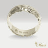 8mm Barrel-Shaped Hawaiian Ring_Cut Out Edge [Silver 925]