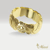 8mm Barrel-Shaped Hawaiian Ring_Cut Out Edge [14K/18K Gold/Platinum]