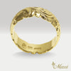 6mm Barrel-Shaped Hawaiian Ring_Cut Out Edge [14K/18K Gold/Platinum]
