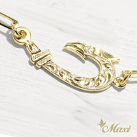 Fish Hook Bracelet_Small_Paper Clip Chain [14K Gold]