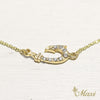 Fish Hook Bracelet with Diamond_Small [14K/18K Gold]