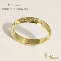 3mm Honu_Hawaiian Sea Turtle Ring [14K/18K Gold·Platinum]