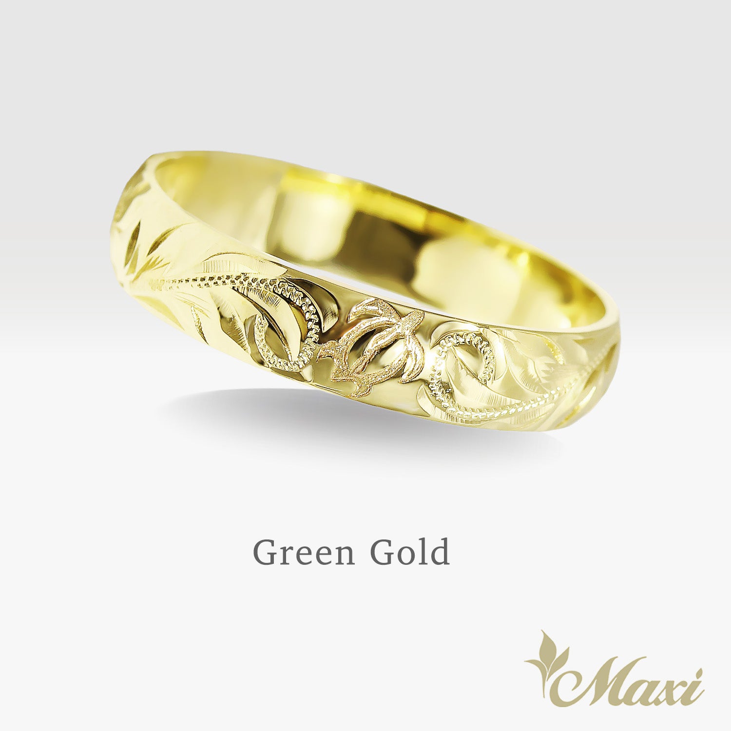 4mm & 6mm Honu_Hawaiian Sea Turtle Couple Rings [14K/18K Gold/Platinum]