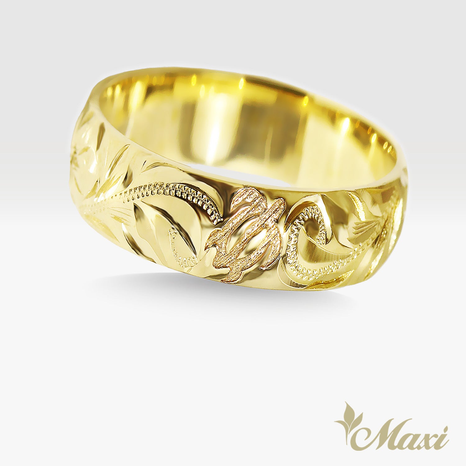 8mm Honu_Hawaiian Sea Turtle Ring [14K/18K Gold/Platinum]