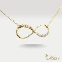 Infinity Necklace with Diamond [14K/18K Gold]
