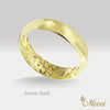 5mm Inner Engraved Ring_Barrel Shaped [14K/18K Gold/Platinum]