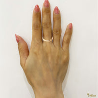 2.5mm Inner Engraved Hawaiian Ring_Barrel-Shaped [14K/18K Gold/Platinum]