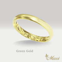 3mm Inner Engraved Ring_Barrel-Shaped [14K/18K Gold/Platinum]