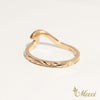 1.5mm Kohola Whale Tail_Half Eternity Diamond Ring [14K/18K Gold]