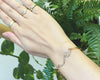 Nalu Wave Bracelet with Paper Clip Cahin [14K Gold]