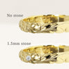 [14K/18K Gold/Platinum] 3mm Barrel Ring_Cut Out Edge *Made to Order* (R0133_3)