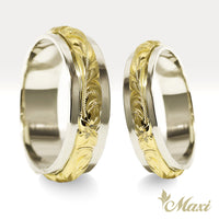 Two Tone_Hawaiian Couple Rings [14K/18K Gold]