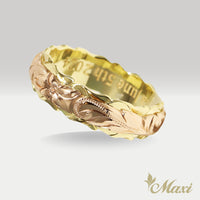 Two Tone Ring 6mm/4mm [14K/18K Gold]