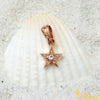 [14K Gold] Star Pendant with Diamond-Hand Engraved Traditional Hawaiian Design (P0498)