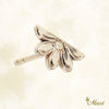 Naupaka earring with Diamond _White gold