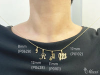 [14K Gold] Initial Pendant Medium (P0101)